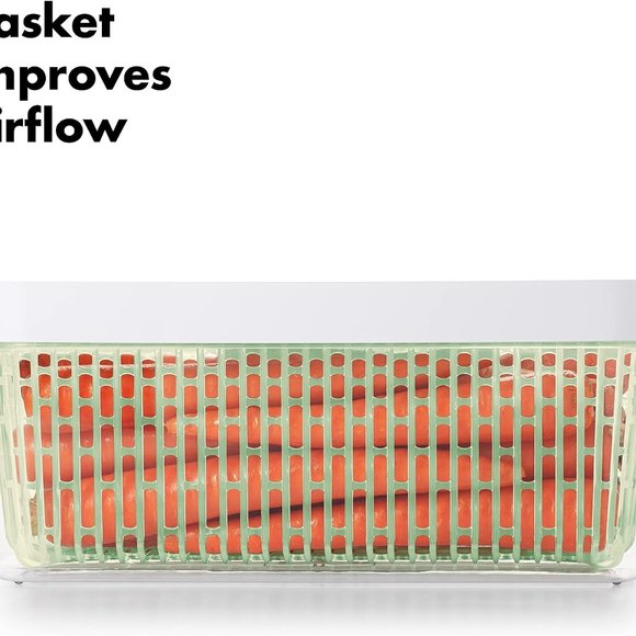 OXO Good Grips GreenSaver Produce Keeper - Large, White, 5 Qt - Picture 5 of 7